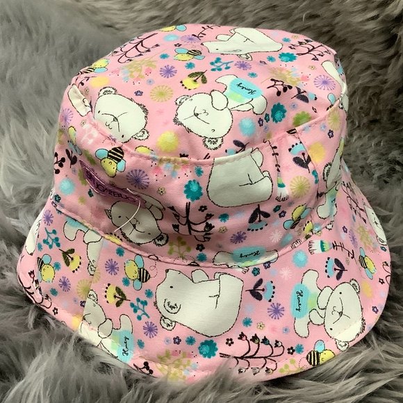 Snug As A Bug | Infant's Honey Bear Sun Hat | Pink | 0-3 Months - Picture 3 of 4